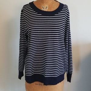 Mesh + Lace sweater with keyhole back